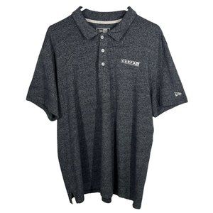 New Era Carfax Work Polo Shirt Men XL Gray Auto Employee Uniform Cars Sales